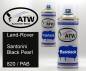 Preview: Land-Rover, Santorini Black Pearl, 820 / PAB: 400ml Sprühdose + 400ml Klarlack - Set, von ATW Autoteile West.